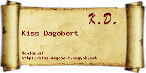 Kiss Dagobert névjegykártya